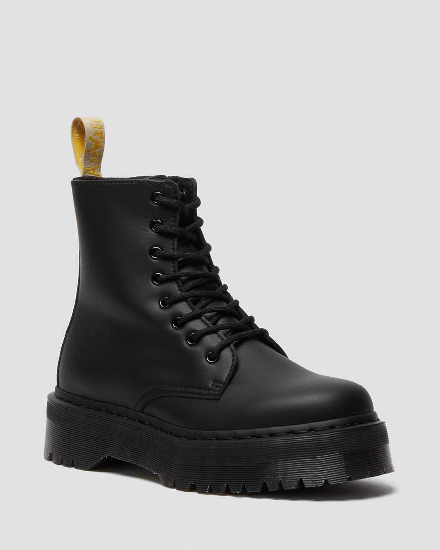 Dr. Martens Vegan Jadon II Mono Miesten Platform Nilkkurit - Mustat Nilkkurit [596-BWUIVD]